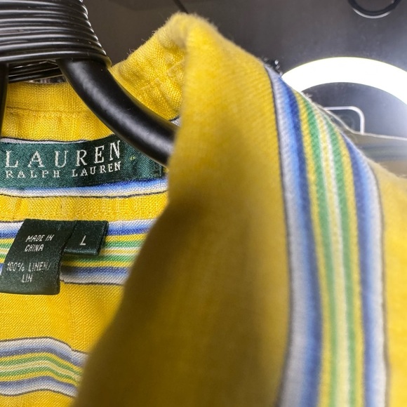 Ralph Lauren 💯 Linen 3/4 Sleeve Top - Picture 5 of 8